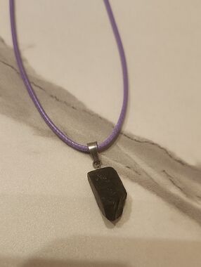 Handcrafted Rooted Protection Raw Tourmaline Necklace